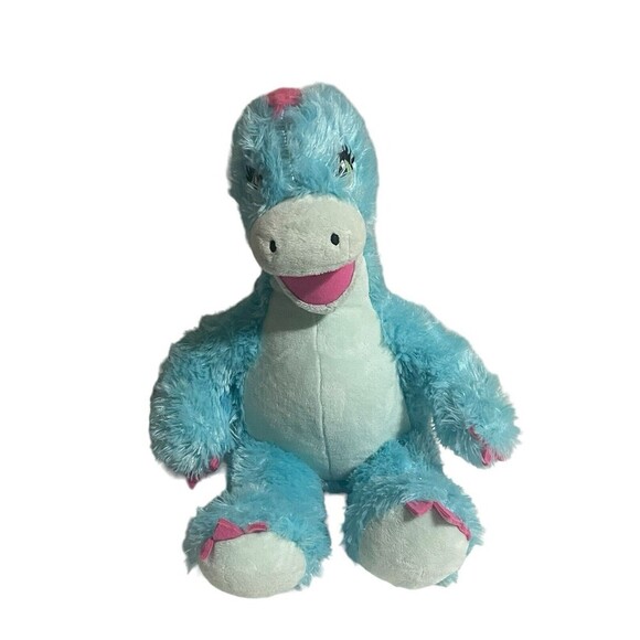BABW / Build a Bear Workshop Dinosaur TURQUOISE STEGOSAURUS 18” Plush Toy - Picture 1 of 13
